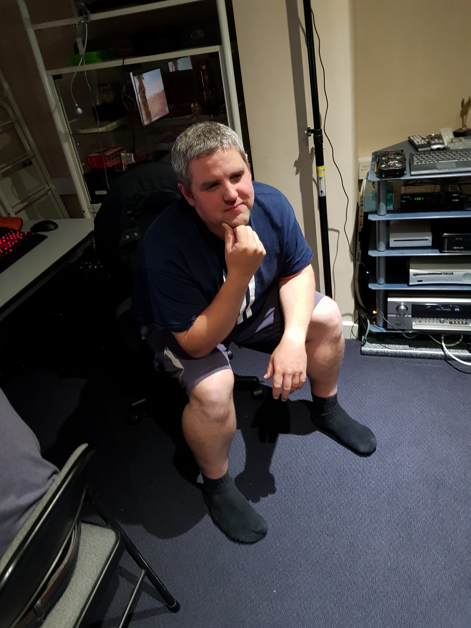 Rich striking a pose